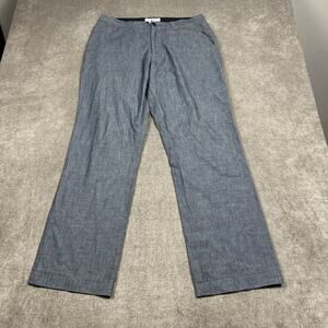 A|X Armani Exchange Pants Mens 33 x 32 Blue Chambray Chino Straight Leg Casual